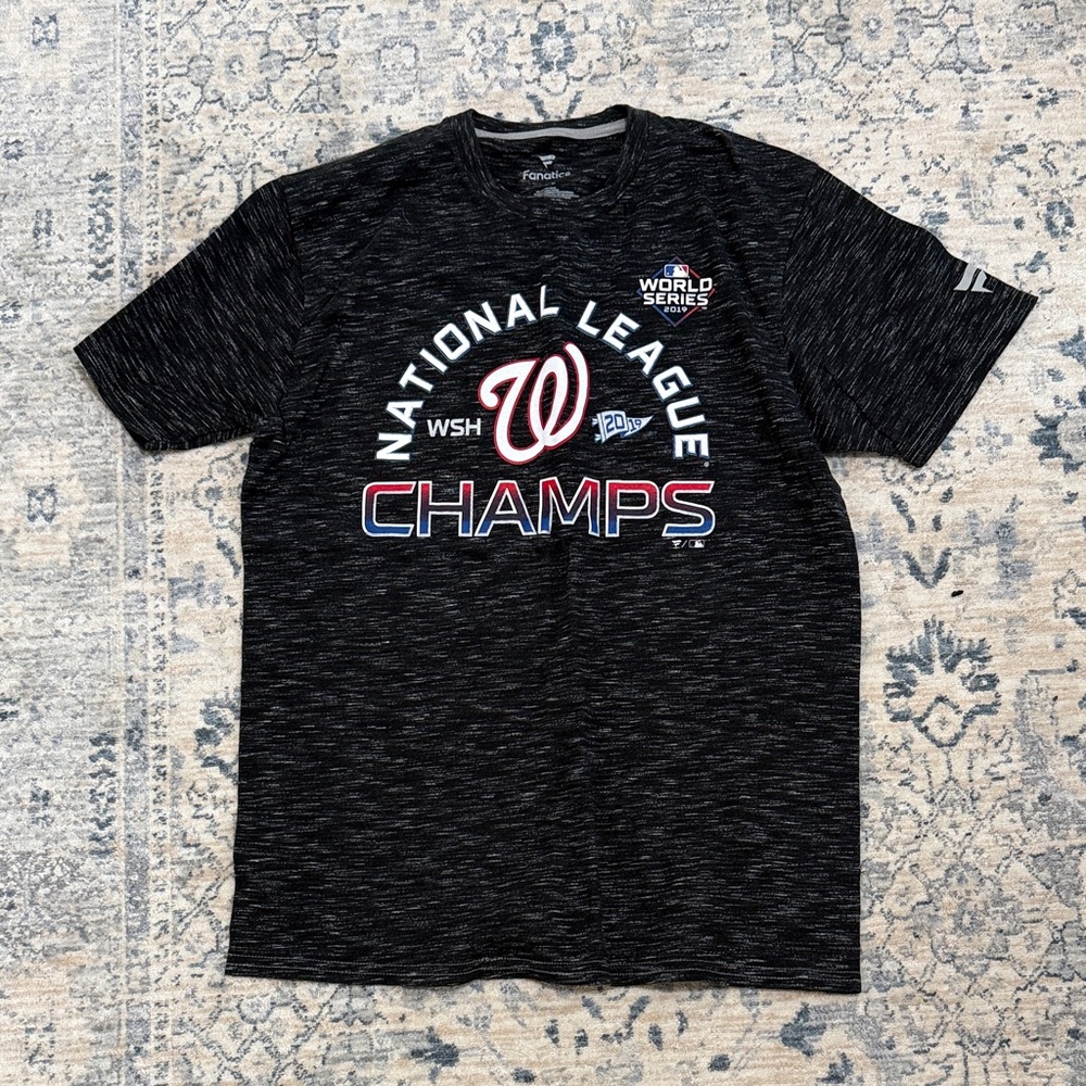 Washington Nationals National League Champs Black Tee